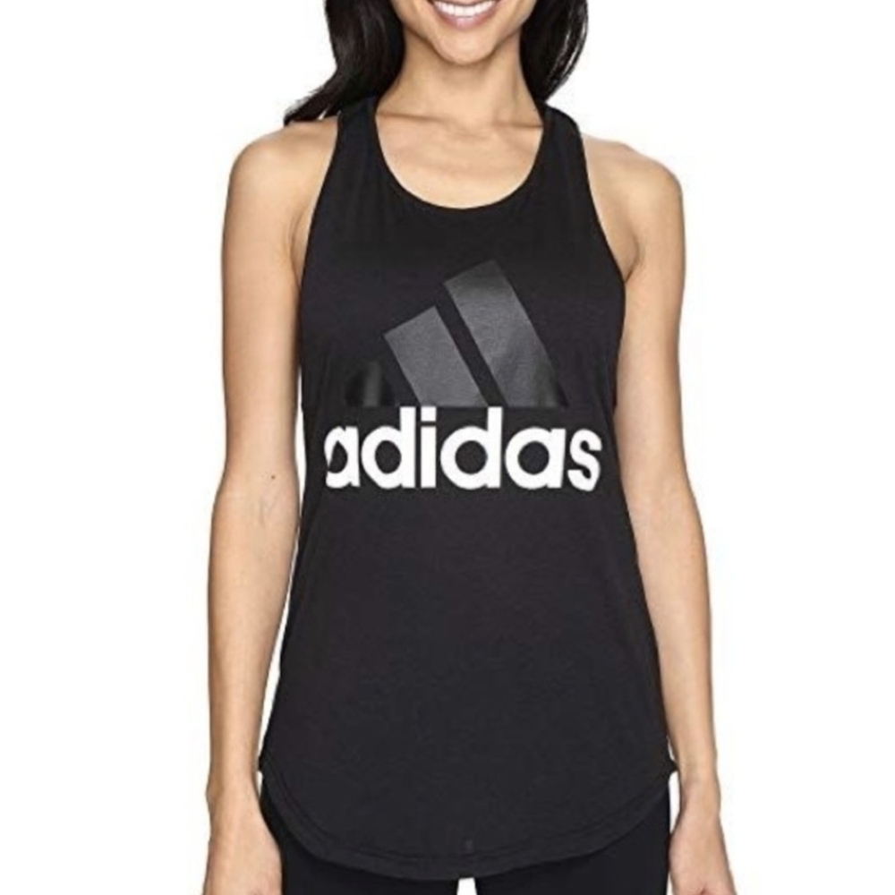 Adidas Women's Black Logo Tank Top